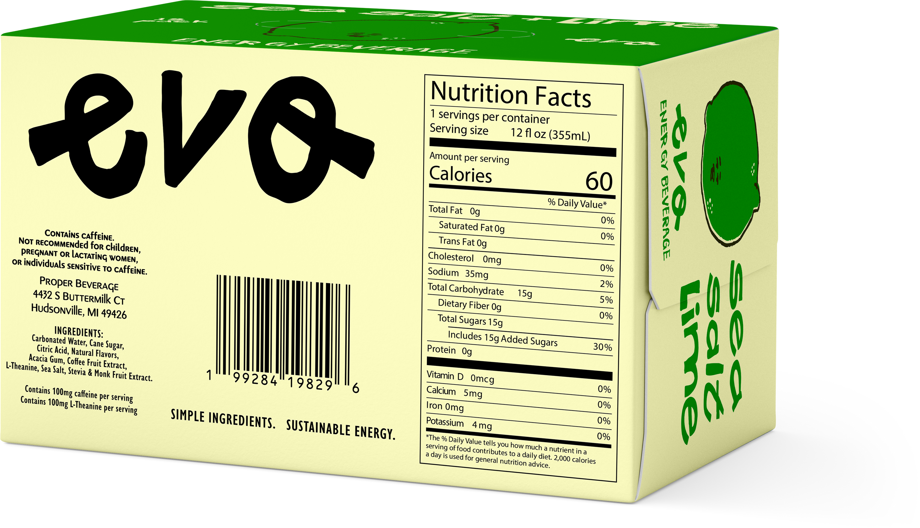 Evo Energy Beverage - Sea Salt Lime