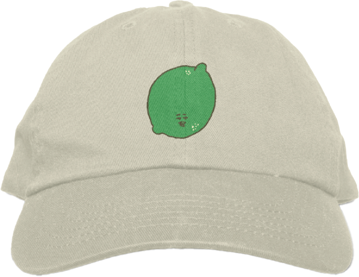 Evo Dad Hat - Sea Salt Lime on Beige