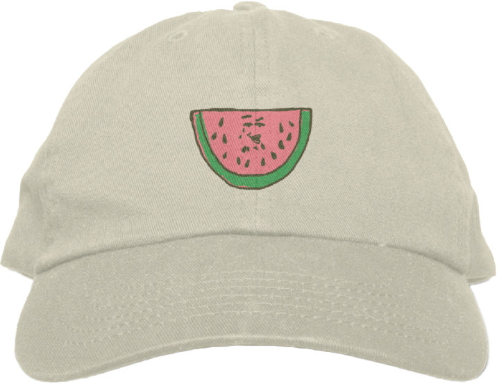 Evo Dad Hat - Watermelon on Beige